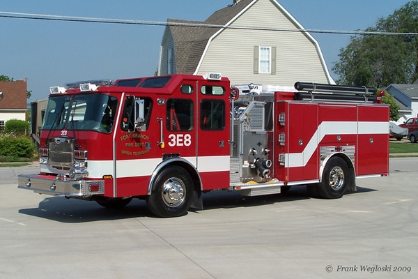 Image of one of Union Township's fire engines